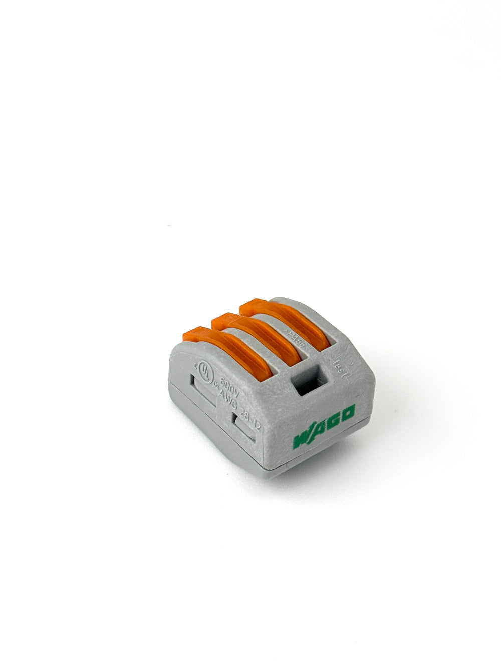 Electrical splicing connector with 3 levers

