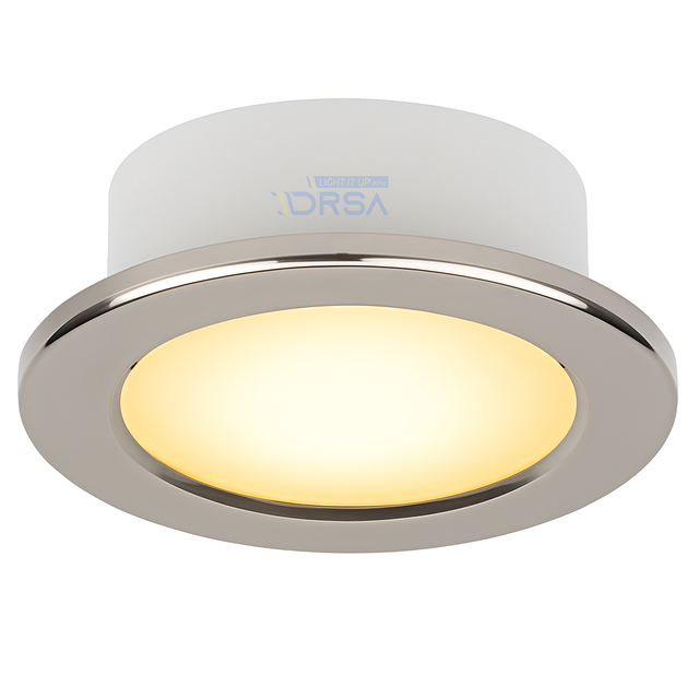 Imtra T105 PowerLED Downlight – 10-40VDC, 4.7W, IP65 stainless stel warm white