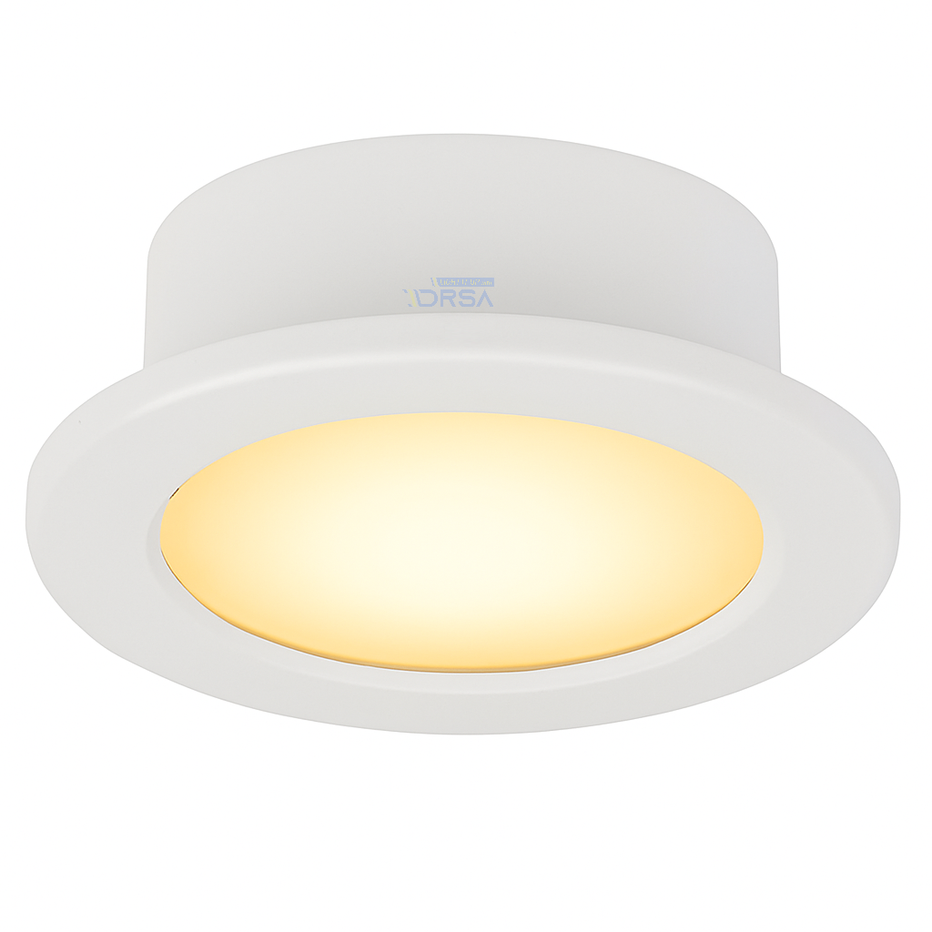 Imtra T105 PowerLED Downlight – 10-40VDC, 4.7W, IP65 white finish warm white