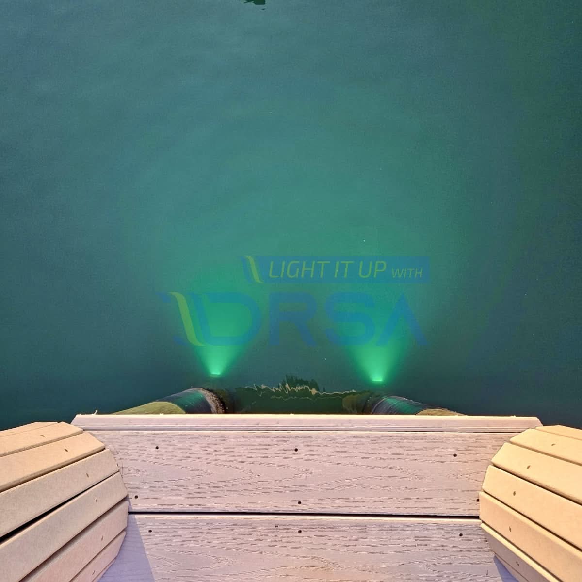 Kraken Spectrum Dock Light Installed Underwater - Full Color Display
Pink color led