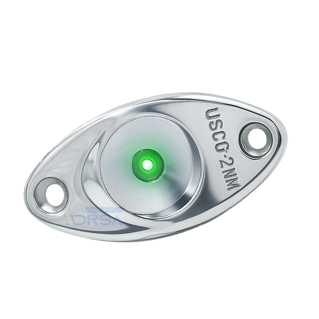 Livorsi LEDNL3G green navigation light in high polish stainless

