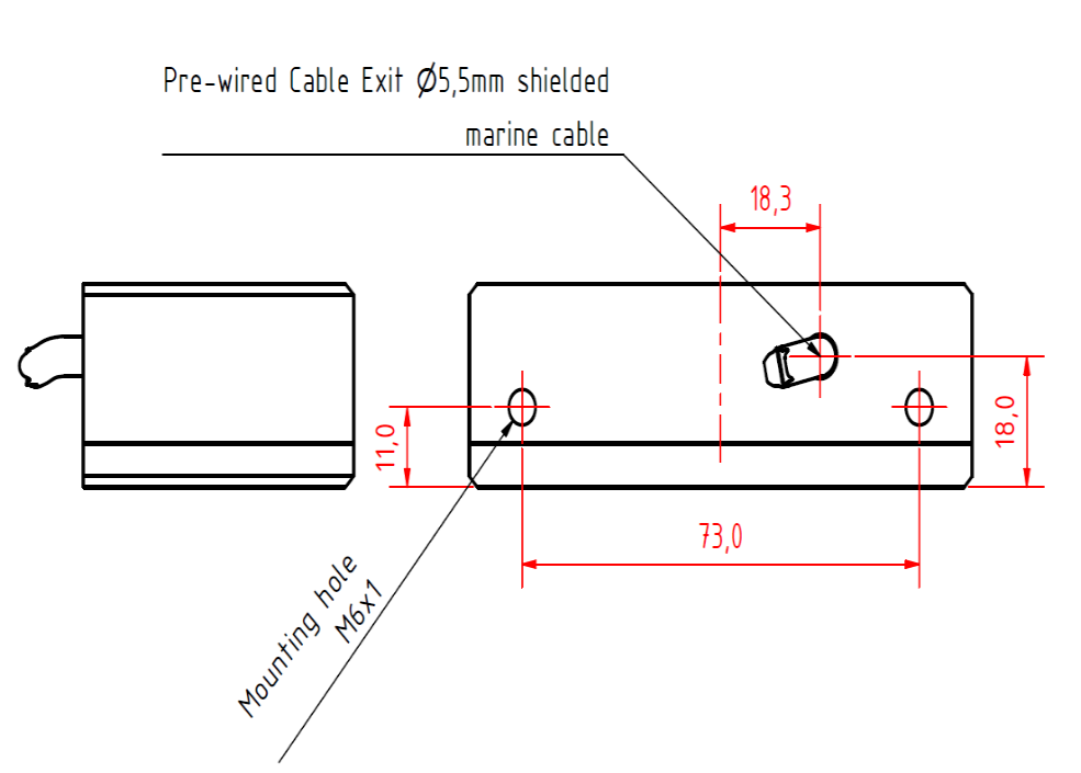 316 stainless green LED nav light Lopolight diagram

