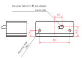 316 stainless green LED nav light Lopolight diagram

