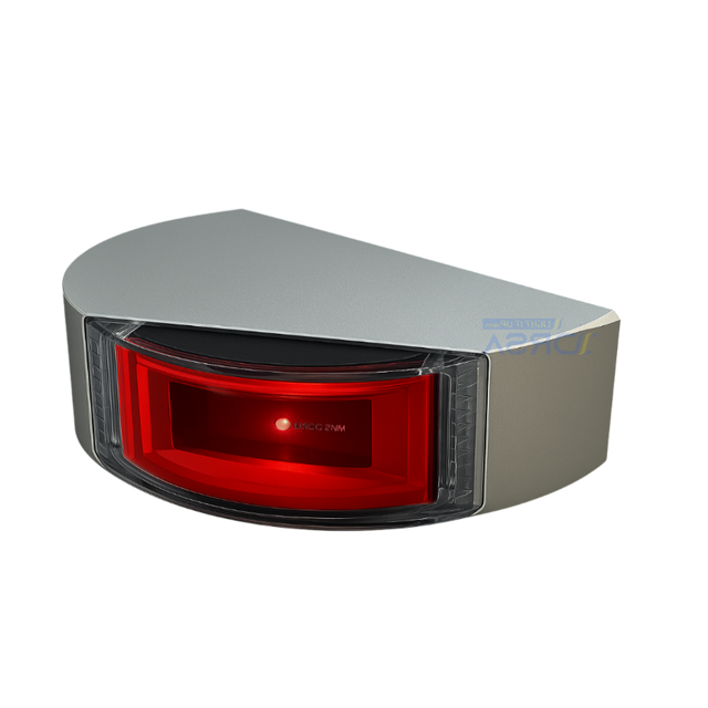 Lumitec Surface Mount Port Red Navigation Light on no background

