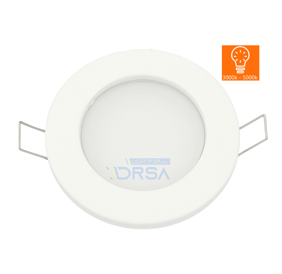Energy-efficient ML-4 RED BLUE 3k-5k WHITE LED recessed downlight designed to replace 90mm white  fixture  