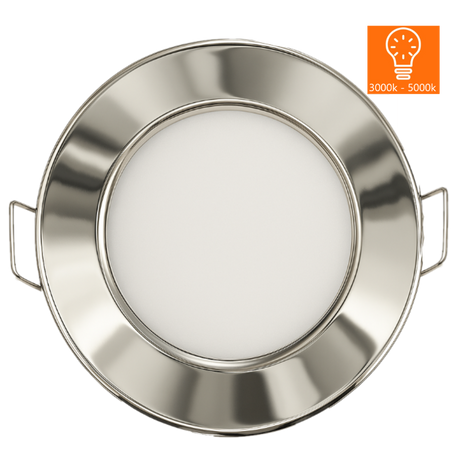 ML-5 LED Marine Downlight Polished Stainless 3K-5K 