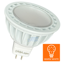 MR16 LED, GX5.3 (straight pin) 12-24V AC/DC, 3000K Warm White