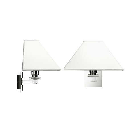 BCM Mezzanella Wall Lamp with Switch - Chrome Finish