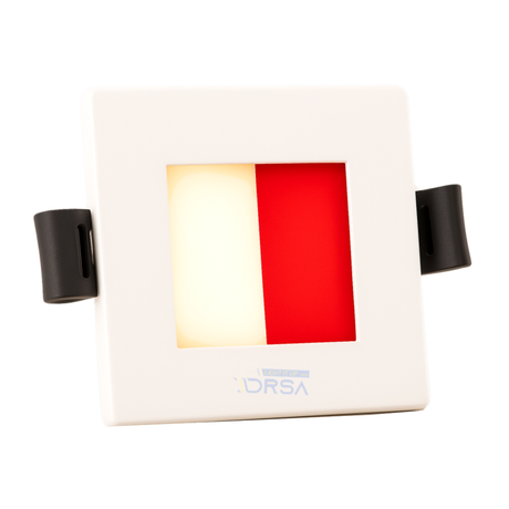 BCM Miami 70 Downlight WHITE finish warm white AND RED LED

