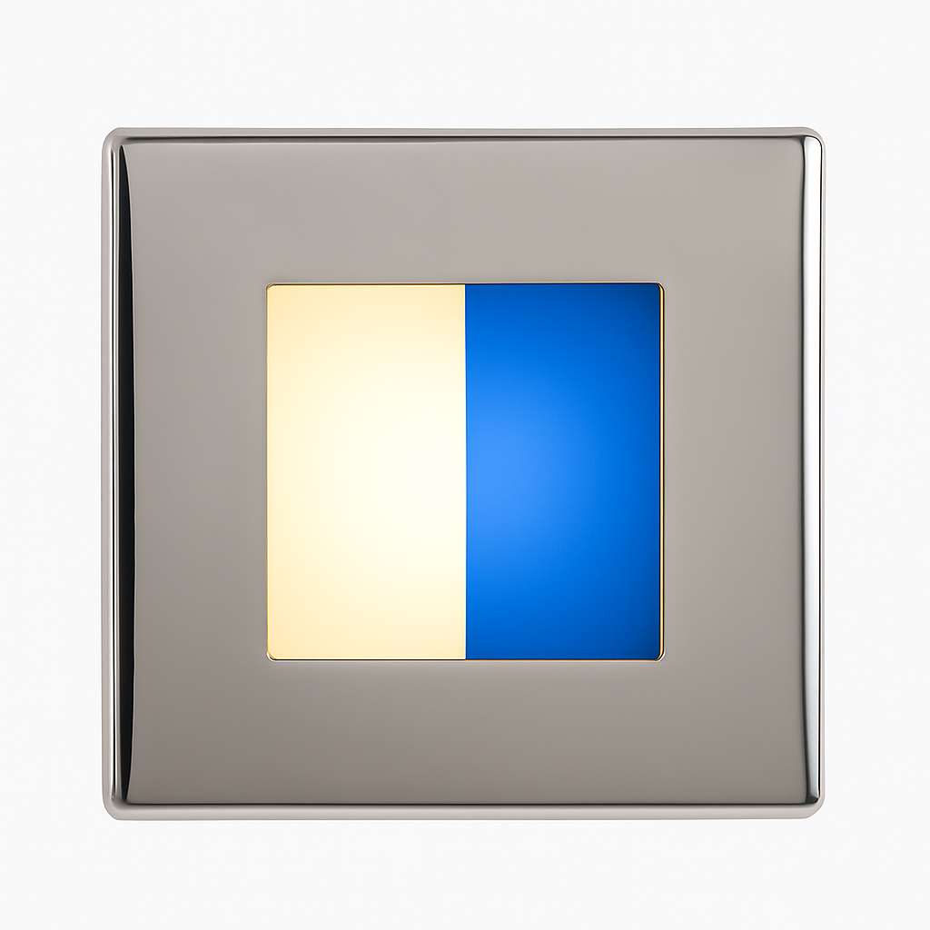 BCM Miami 70 marine LED downlight white/blue STAINLESS STEEL FINISH


