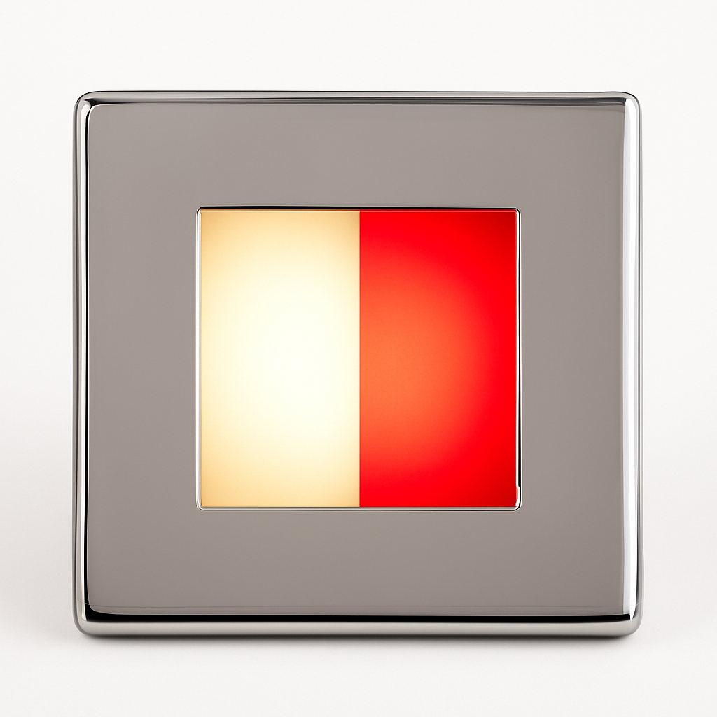 BCM Miami 70 marine LED downlight white/RED
 STAINLESS STEEL FINISH
