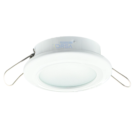 North Beach white 3 inch marine interior light side view

