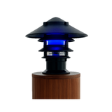 Wireless dock light system with dimming and color features blue led lit

