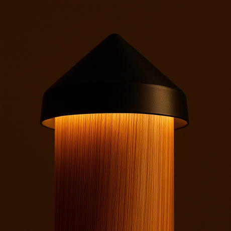 Black LED Dock Piling Light Cap – Seamless 12V DC Marine Lighting