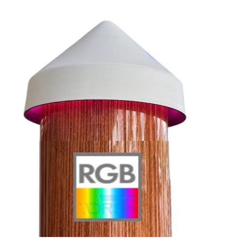 White piling light with warm white LED illumination 12V for dock RGB
