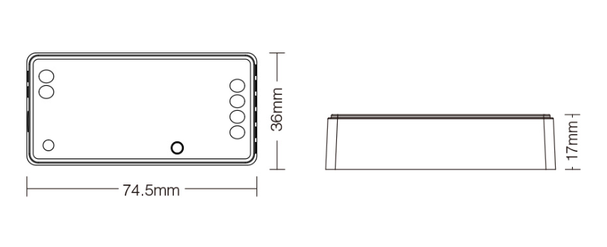 Mi-Light 2.4GHz smart lighting controller diagram


