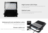 50W waterproof LED garden light for smart lighting control

