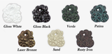 Aluminum Square 4" Post Dock LED Light, covering all finish swatch color options
