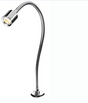 Polished chrome Ventura task light with flexible arm

