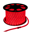 3/8 inch red LED rope light roll in 120V AC no background
