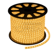 warm white 3/8 inch round 10 mm LED rope light roll for 120V AC systems