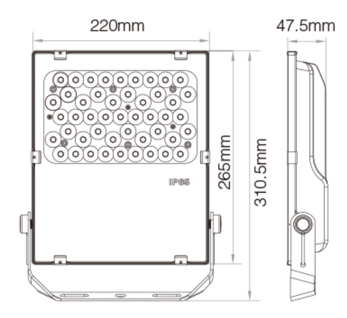 FUTC06 – 50W RGB+CCT Smart LED Garden Light | 2.4GHz RF Wireless Control