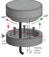 Lopolight - 225 Masthead Light - Single, Silver Housing, Vertical Mount
