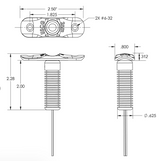 TACO Rub Rail Mounted LED diagram