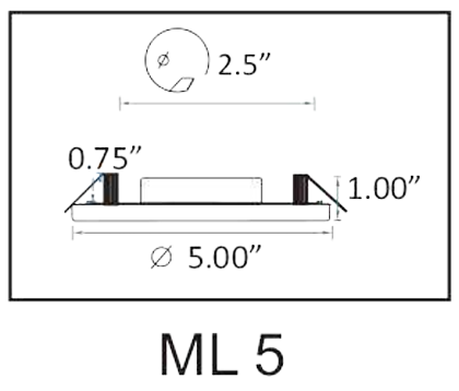 Weather-resistant ML-5 marine LED downlight with corrosion-proof 