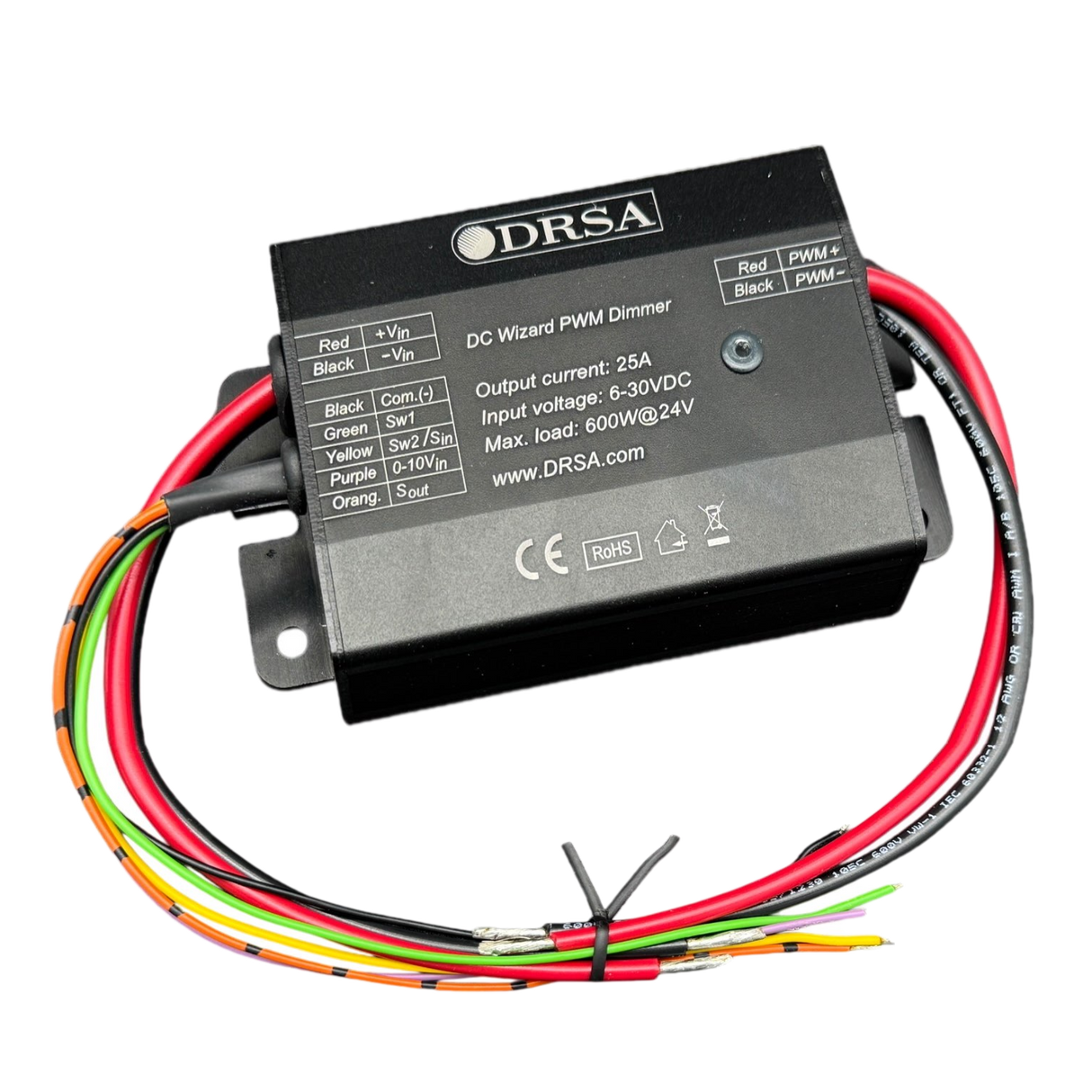 DC Wizard PWM Dimmer 25A – High-Power, Flicker-Free LED Dimming.