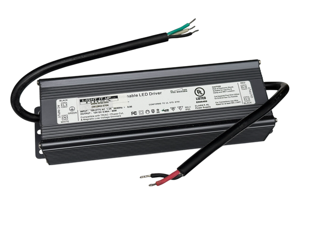 "Wizard 80-12V LED Driver – 80W dimmable LED power supply for boats and homes