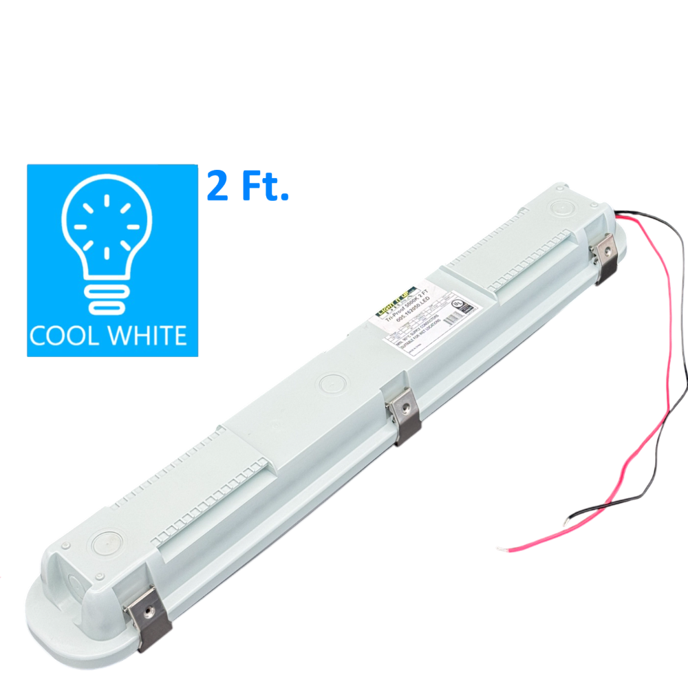 Tri-Proof Utility LED Vapor Tight Fixture – 2 Ft back