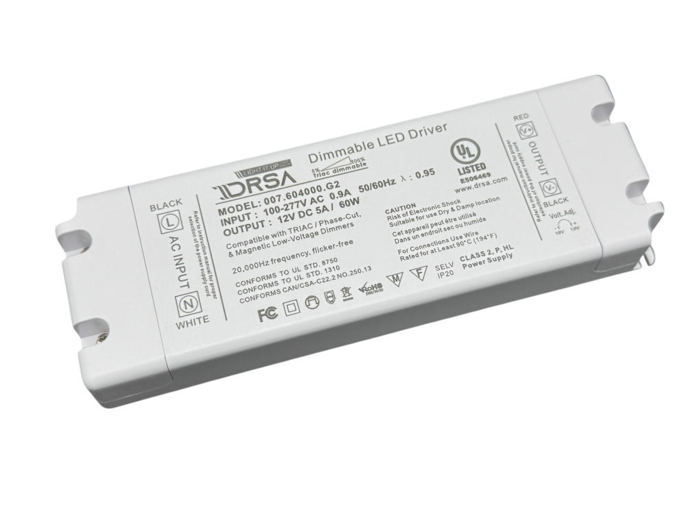 "Wizard 60-12V LED Driver – 60W dimmable power supply for marine and home LED lighting systems"

