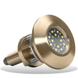 SUPRA THX404 Thru-Hull Underwater LED Light blue white light side view