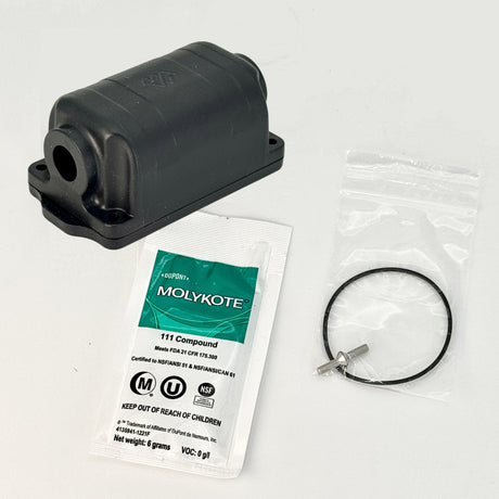 Underwater cable splice box for 500 meter depth

