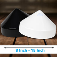 Black and White Cone Dock Piling Cap / Piling Cover – 4