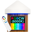 White LED Dock Piling Light Cap – 12V DC  RGBCW with remote 