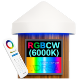 White LED Dock Piling Light Cap – 12V DC  RGBCW with remote 