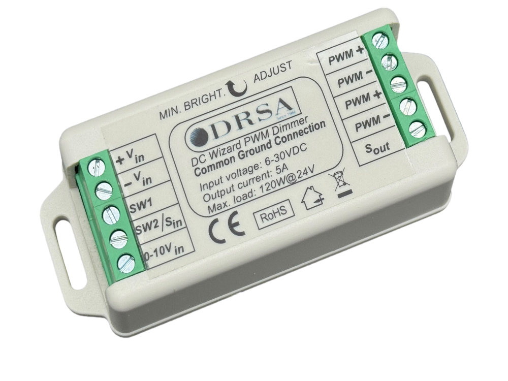 12V-24V DC LED Dimmer with PWM Technology 5 amp