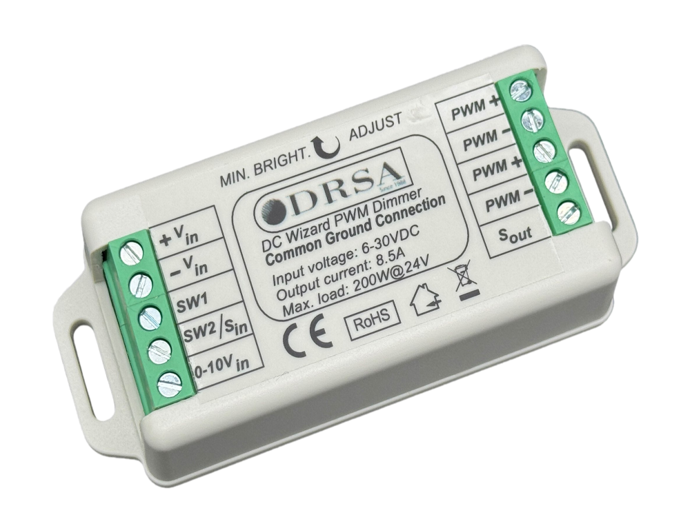DC Wizard PWM Dimmer for LED Lighting no background