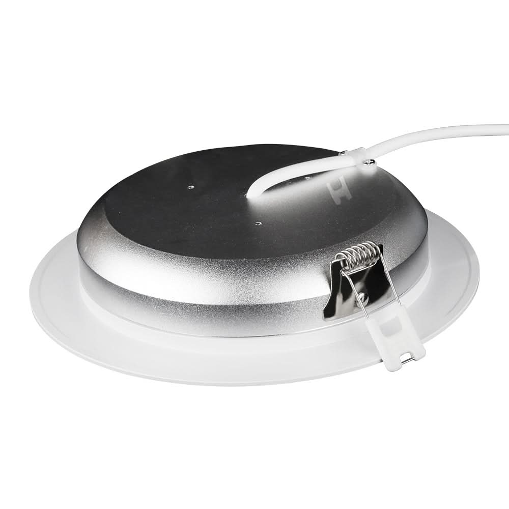 12W color changing downlight with 120° beam back of the light 

