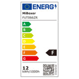 FUT066ZR smart RGB+CCT LED downlight energy efficiant graph 
