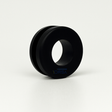 Black rubber mounting grommet for bullet light

