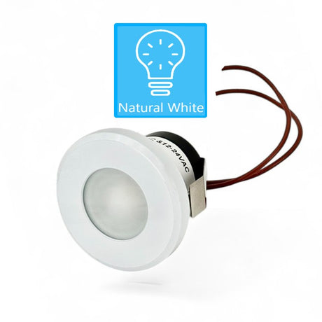 Capella 2.5-inch LED white marine light by DRSA cool white


