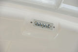 Capri2 Flush Mount LED Flood Light in white and red white finish installed
