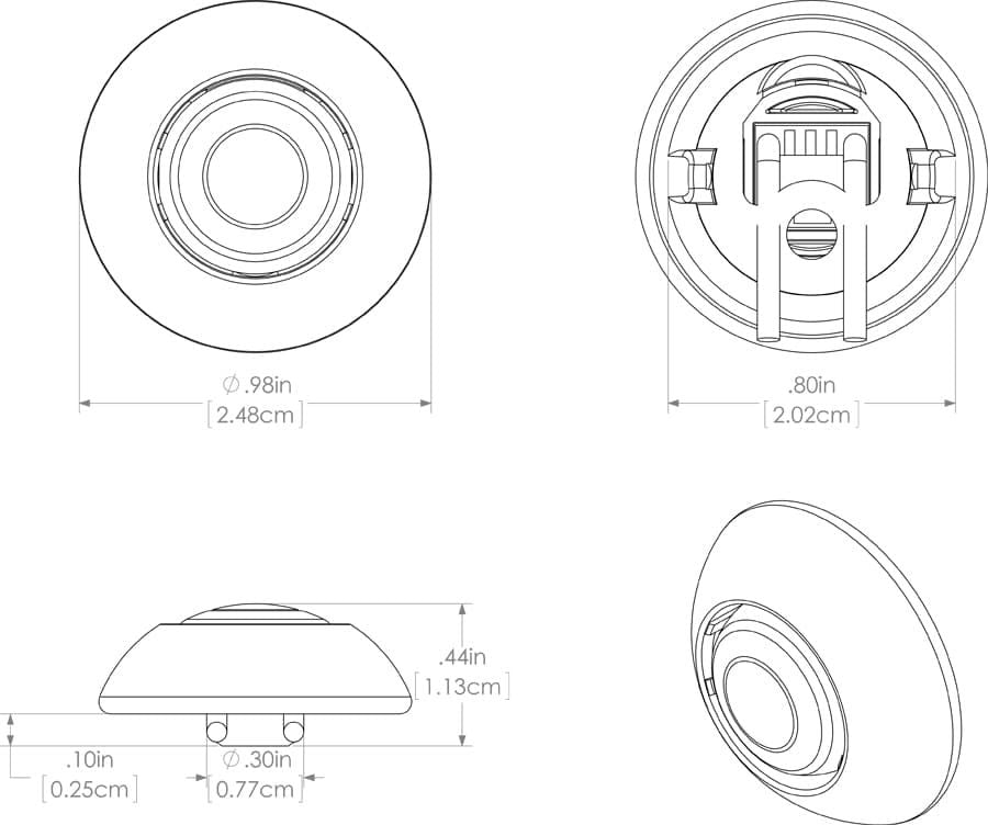 Exuma LED light with warm white color temperature diagram