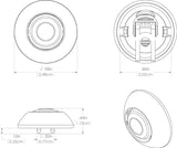 Exuma LED light with warm white color temperature diagram
