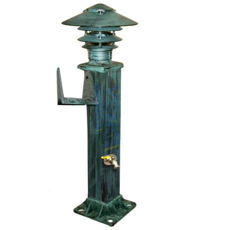 Aluminum Hose Station with Optional LED Pagoda Light 120V – Marine Grade | Made in USA