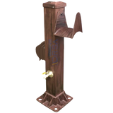 Rusty iron finish hose station with water spiget