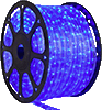 3/8 inch blue LED rope light roll in 120V AC
